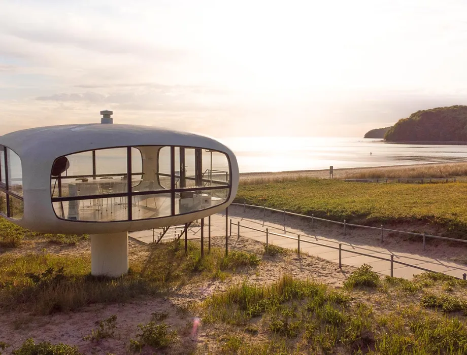 Müther-Turm in Binz – Symbol für Innovation und Teil des nachhaltigen Engagements im Arkona Strandhotel