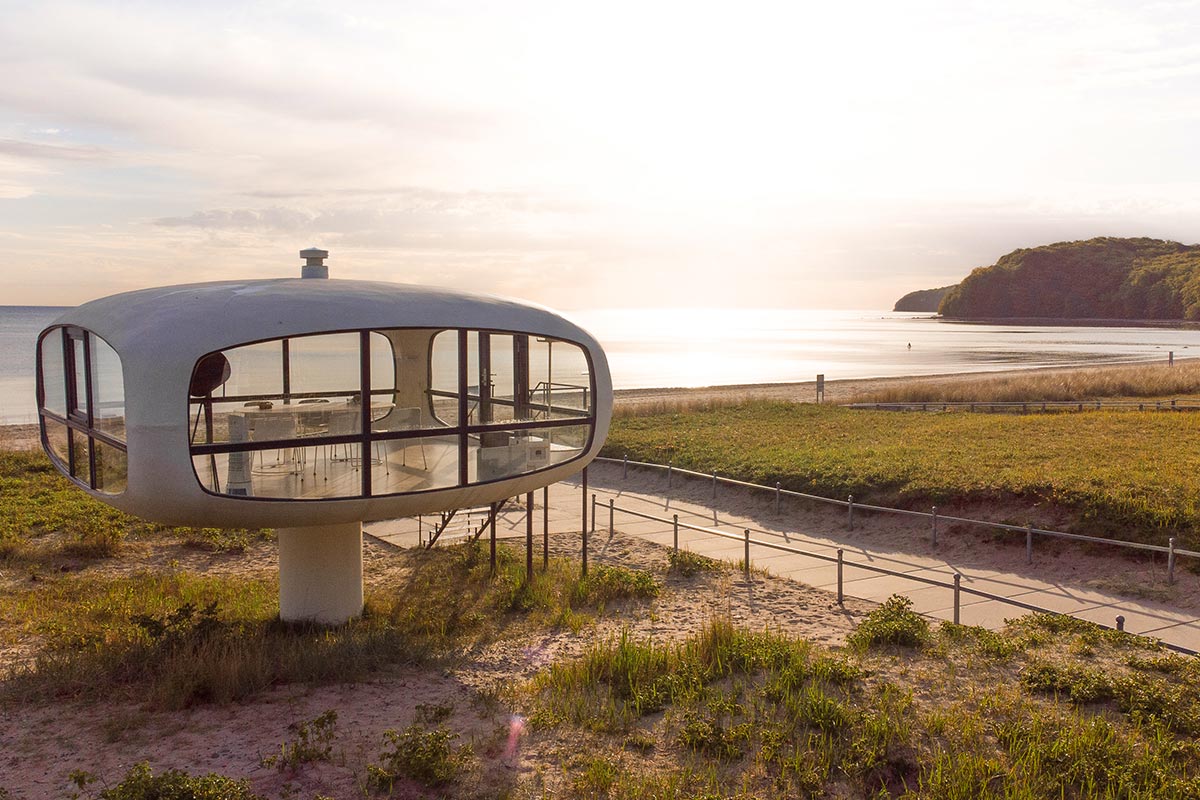 Müther-Turm in Binz – Symbol für Innovation und Teil des nachhaltigen Engagements im Arkona Strandhotel